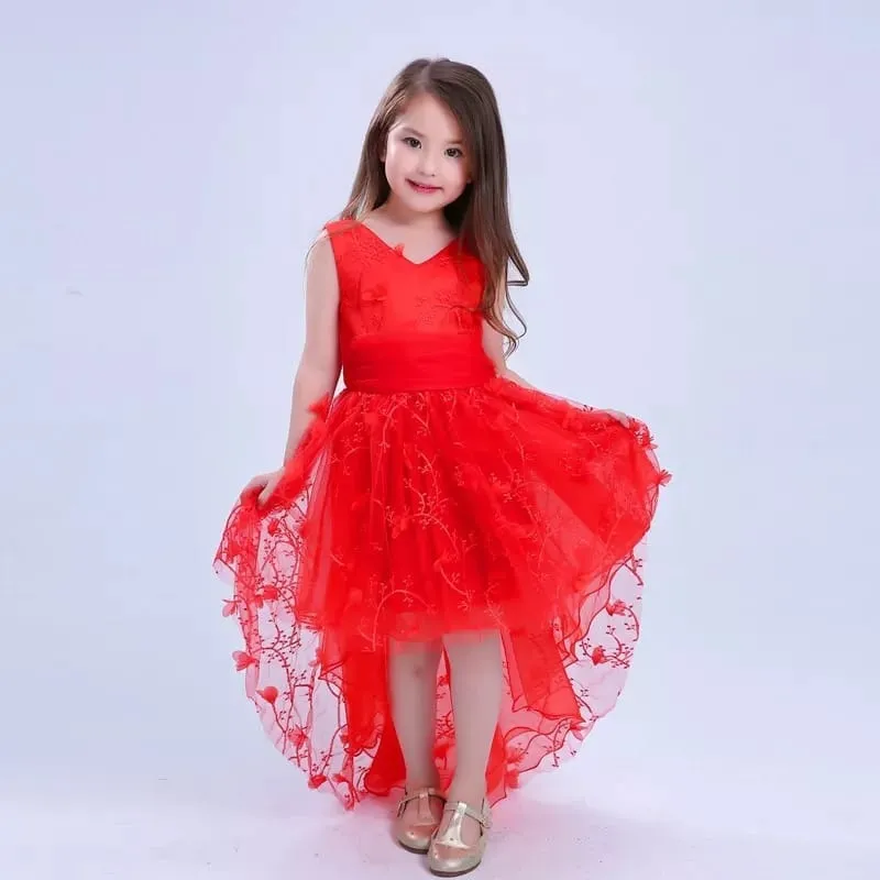 Vestido Niña Fiesta Diseño Cola Pato