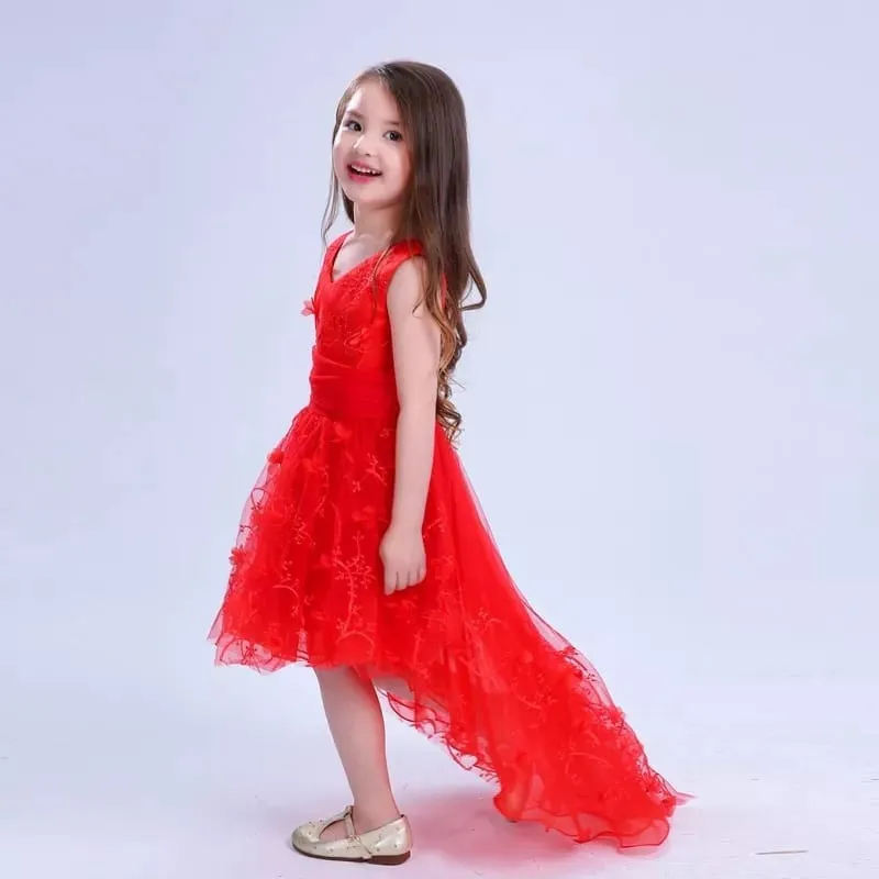 Vestido Niña Fiesta Diseño Cola Pato