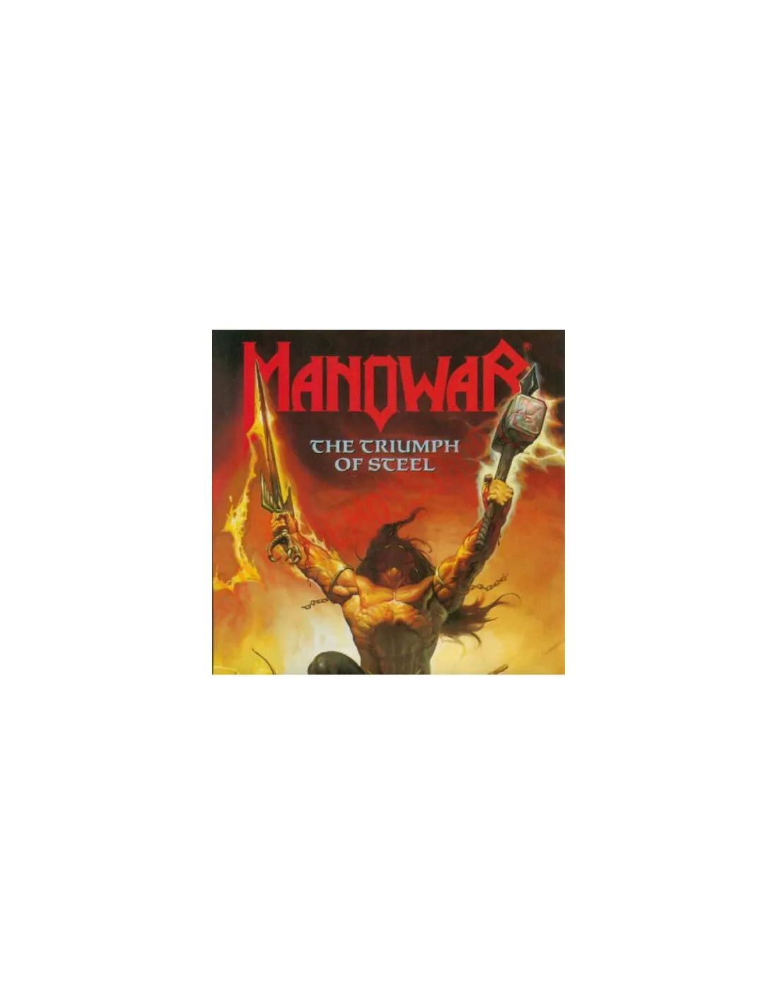 VINILO LP MANOWAR  TRIUMPH OF STEEL