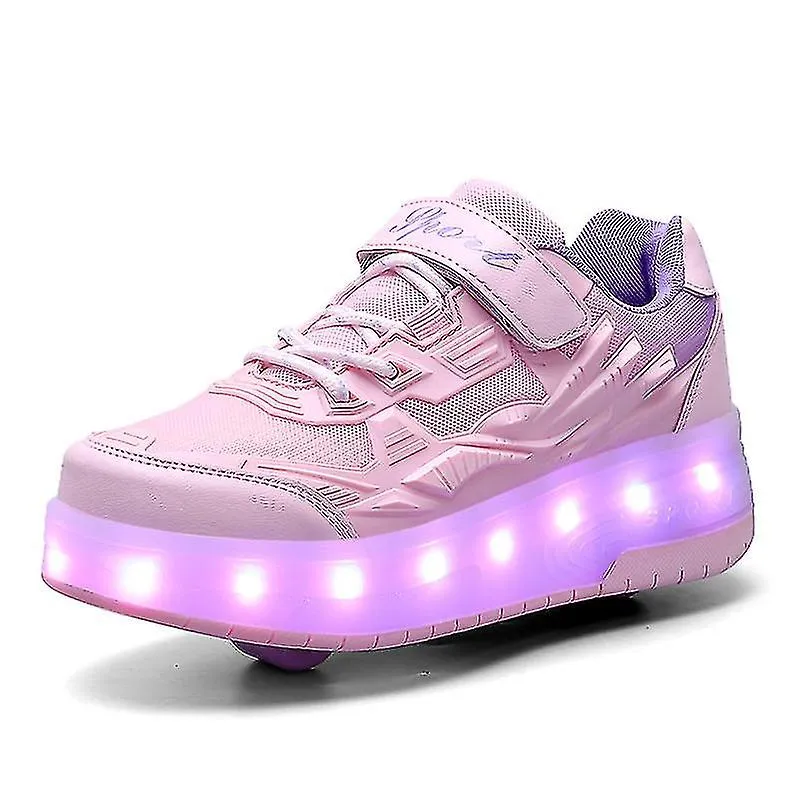 ZAPATILLAS LED LIGHT Q7YKY  ZAPATILLAS DEPORTIVAS INFANTILES CON DISEñO DE DOBLE RUEDA