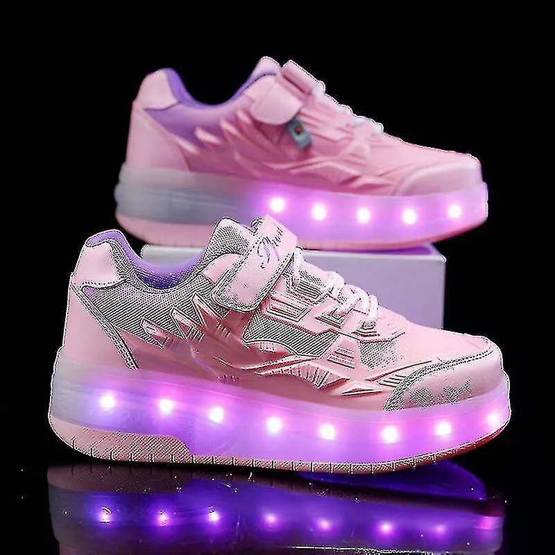 ZAPATILLAS LED LIGHT Q7YKY  ZAPATILLAS DEPORTIVAS INFANTILES CON DISEñO DE DOBLE RUEDA
