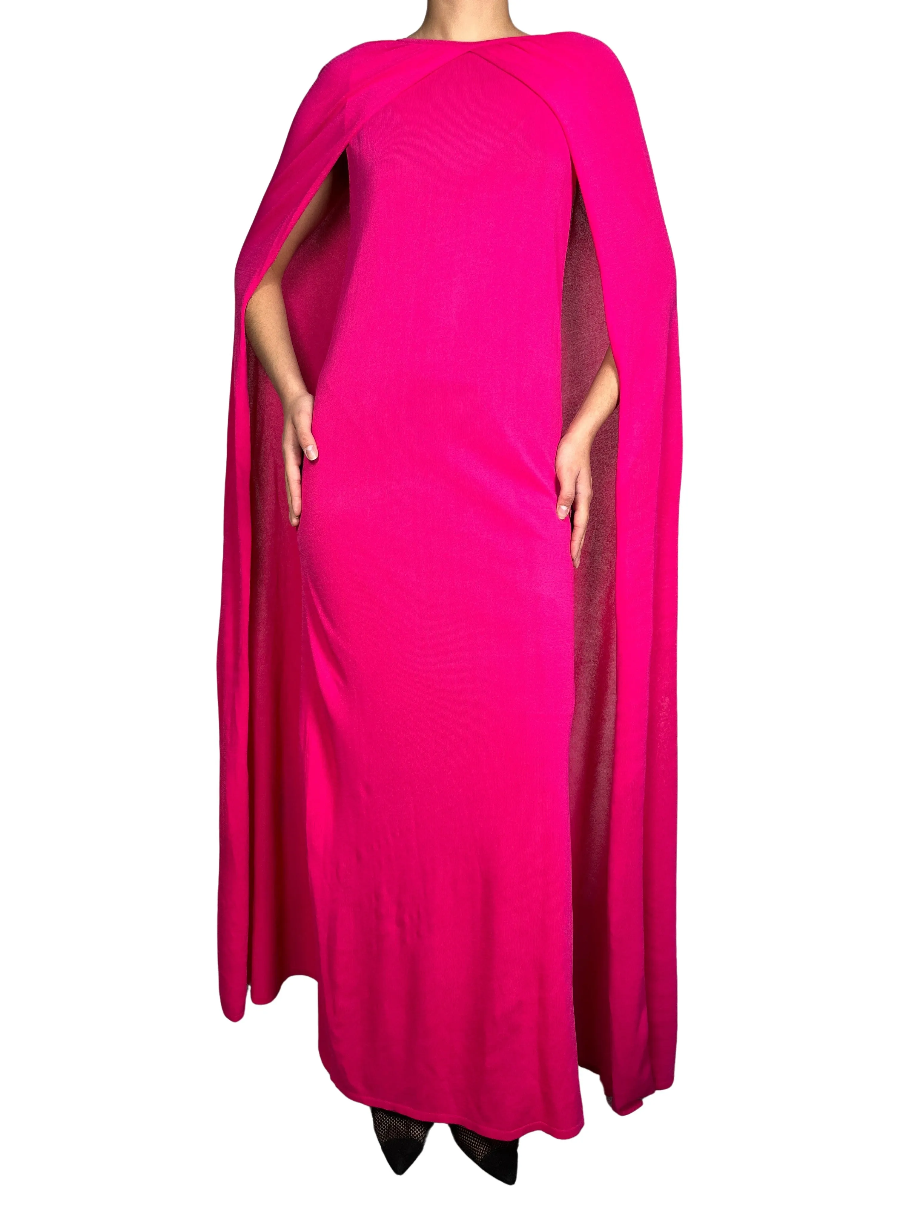 ZARA Vestido Capa Viscosa